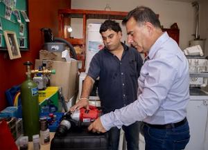 El Intendente visitó a emprendedor beneficiario del Programa Empleo Independiente